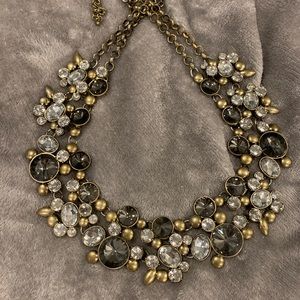 Chunky Gold and Black Statement Necklace